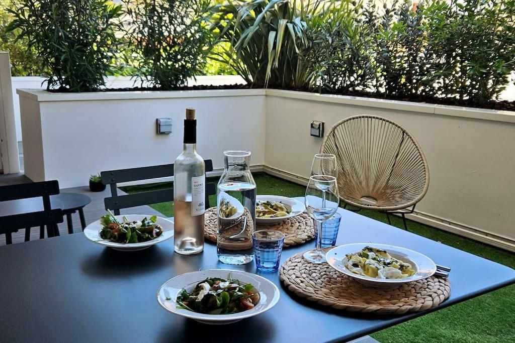 Arcareve - Grand Studio De Standing Avec Terrasse, Jardin Et Acces Direct A La Plage Аркашон Экстерьер фото