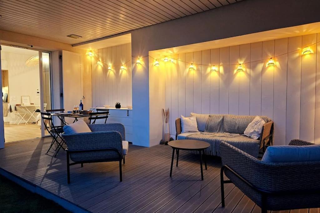 Arcareve - Grand Studio De Standing Avec Terrasse, Jardin Et Acces Direct A La Plage Аркашон Экстерьер фото