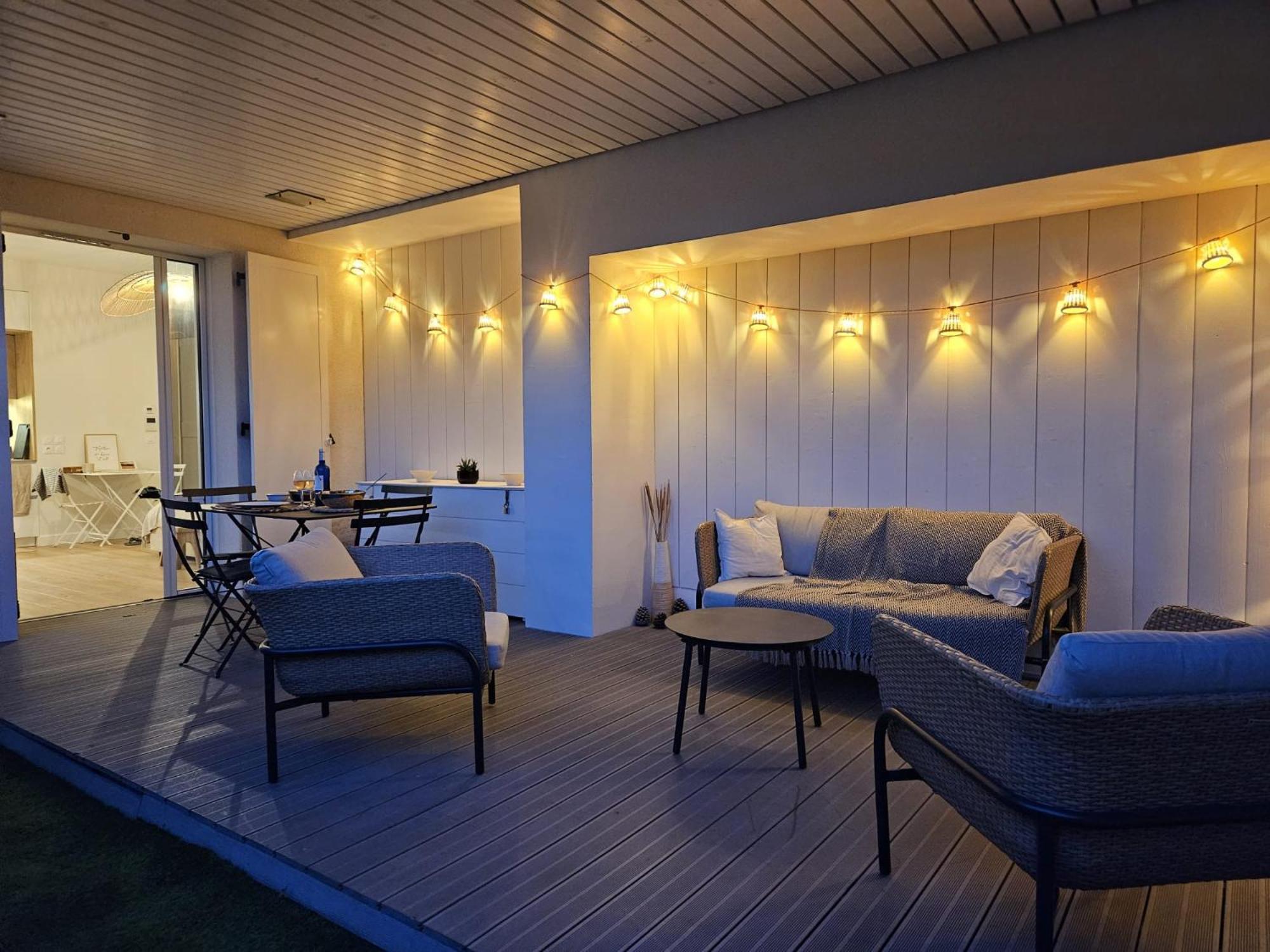 Arcareve - Grand Studio De Standing Avec Terrasse, Jardin Et Acces Direct A La Plage Аркашон Экстерьер фото