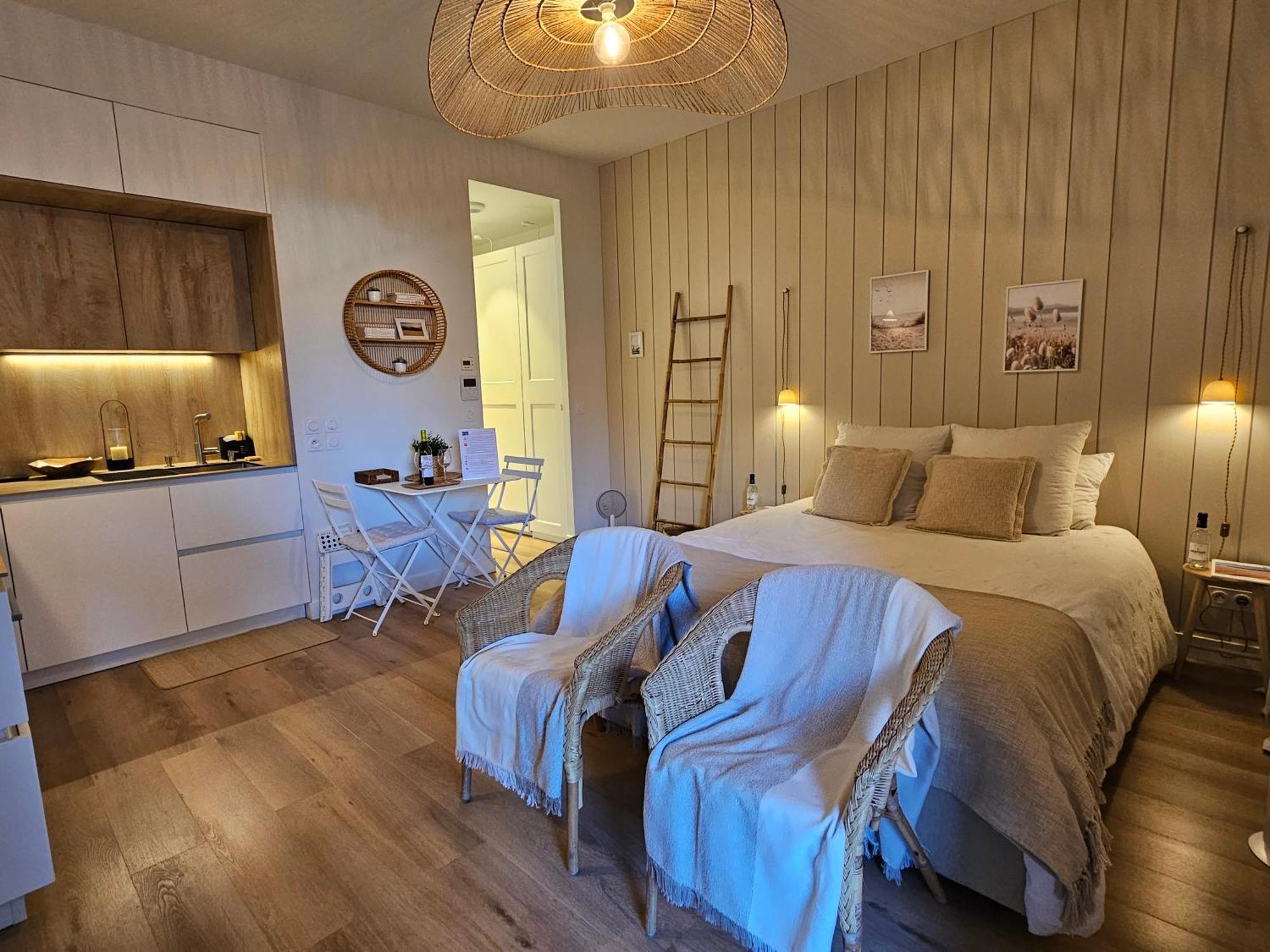 Arcareve - Grand Studio De Standing Avec Terrasse, Jardin Et Acces Direct A La Plage Аркашон Экстерьер фото